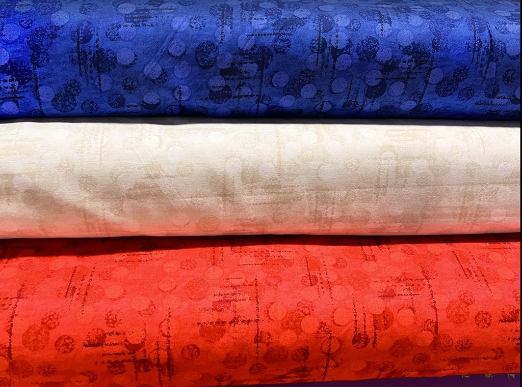 108" Red, White & Blue Jot Dot WideBack, Blank Quilting