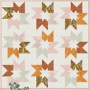 Found Batiks Warm, Carrie Bloomston, Cosmic Crush - 45" x 45", Pattern Design by Modernly Morgan