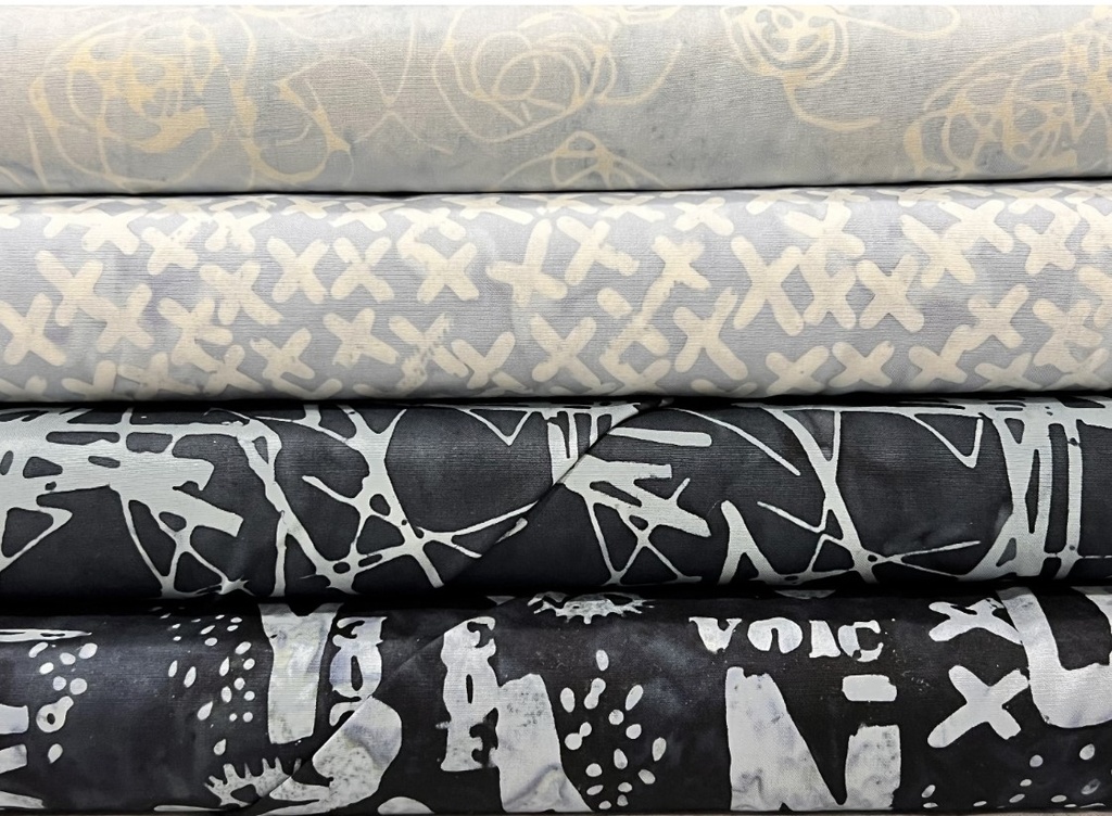 Batik Words Ink, Found, Carrie Bloomston, Anthology Fabrics