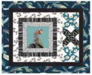 Stitched Feathers, Zooming Chickens, StudioE Fabrics