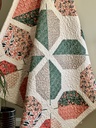 Organic Cotton, Rosy Deco, Albertine Coral, Amy MacCready, Cloud9 Fabrics