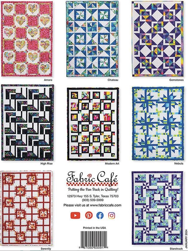 Go Bold With 3-Yard Quilts, Donna Robertson, Fabric Cafe