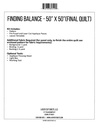 Finding Balance, Jane Spolar, Collage Pattern, Laser Cut Quilts