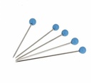 Glass Head Pins 1- 1/4in (30mm) Teal Blue, Bohin