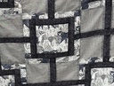 3 Yard Quilt, Modern (Black & White)