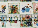 Garden Cats Panel, Terry Runyan, Benartex Fabrics