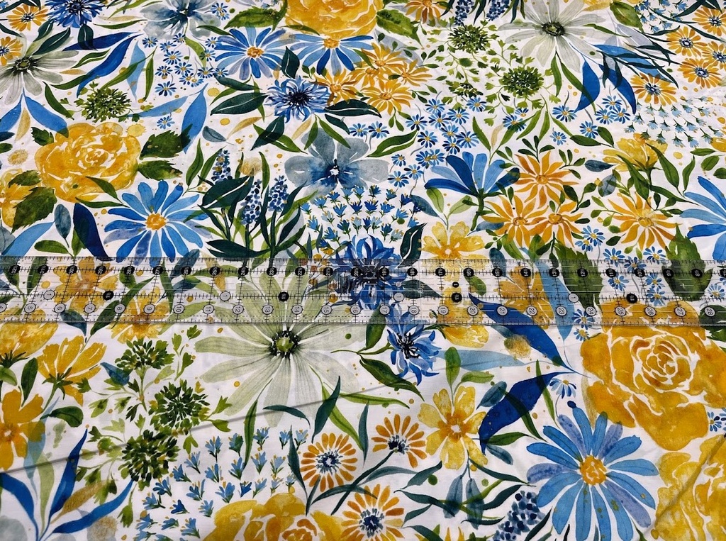 108" Wideback, Sunshine Blue Skies, Create Joy Project, Moda Fabrics