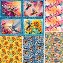 Hummingbird Bouquet Collection, Shawna Stewart, StudioE Fabrics