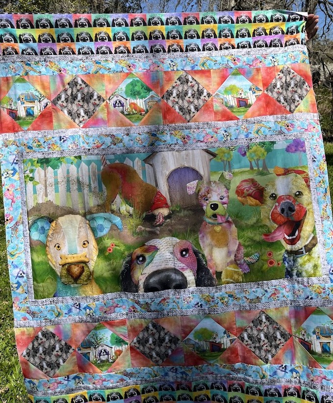 Raise The Woof 2 Panel Kit, 3 Wishes Fabric