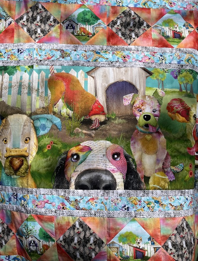 Raise The Woof 2 Panel Kit, 3 Wishes Fabric