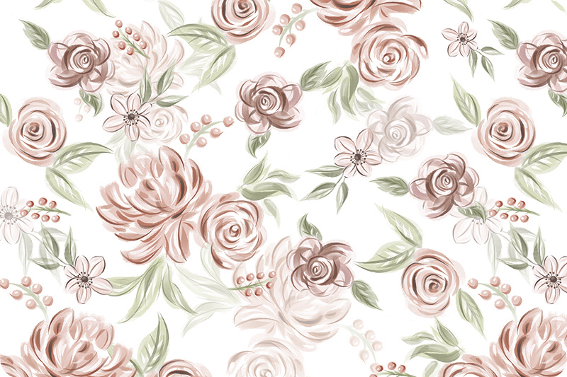 Rose Minky, Sweet Flowers Cloud Cuddle 60", Shannon Fabrics