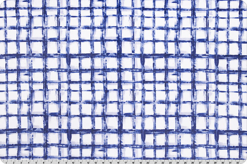 Navy Crosshatch Minky, Cloud Cuddle 60", Shannon Fabrics