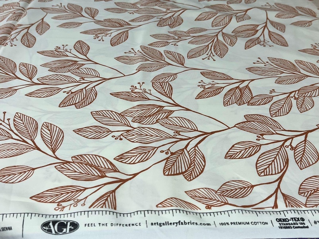 108in Floral Wide Back, Large Leaves Cotton, Art Gallery Fabrics