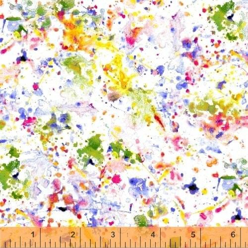 108" Quilt Back, Splatter Wide Backing, Windham Fabrics