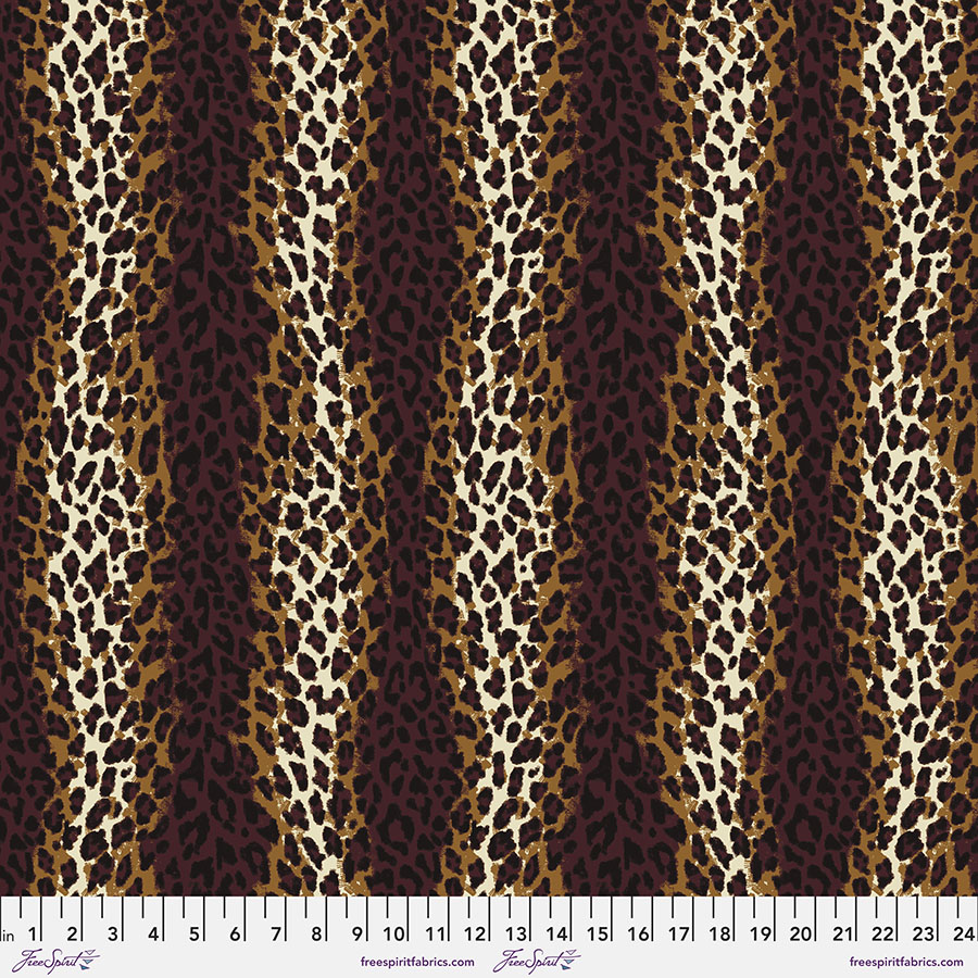 Animal Print Cotton Lawn, Vivacious, Anna Maria, Spotted Roar, Free Spirit Fabrics