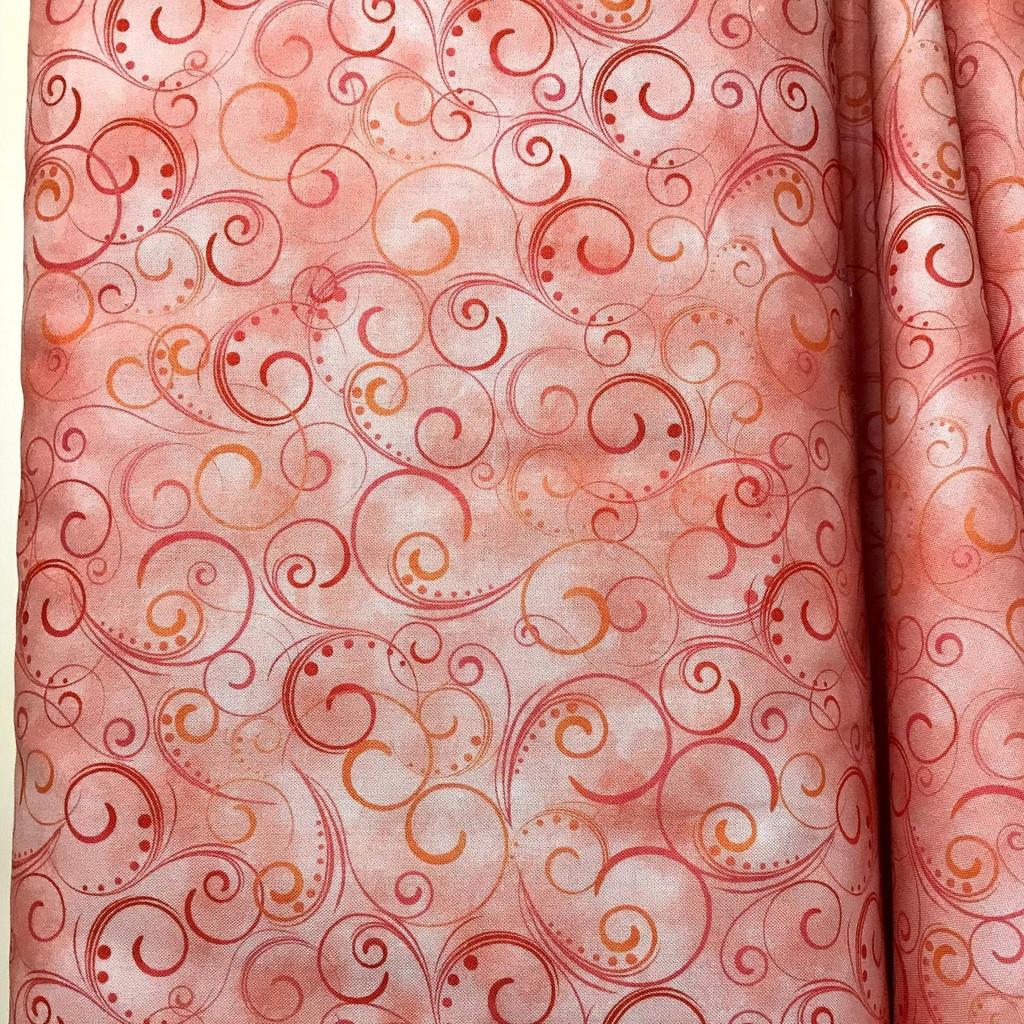 108" Coral Swirl WideBack, Kanvas Studio, Benartex