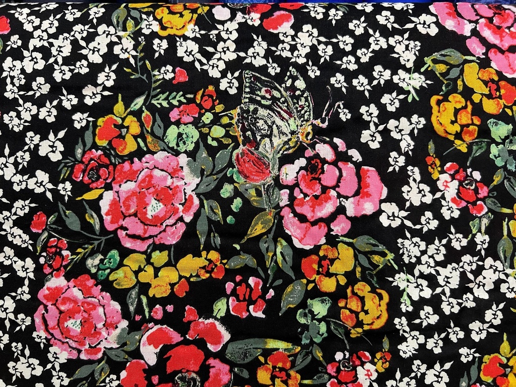 Botanical Rayon Fabric, 54-56" Jardin Robust, R 29800, Bari J, Art Gallery Fabrics