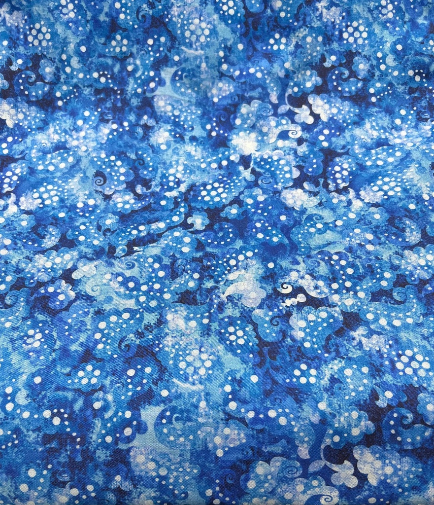 Day Dreams, 108" Wide Fabric, Blue Cotton, DADR 4358, P&B Textiles