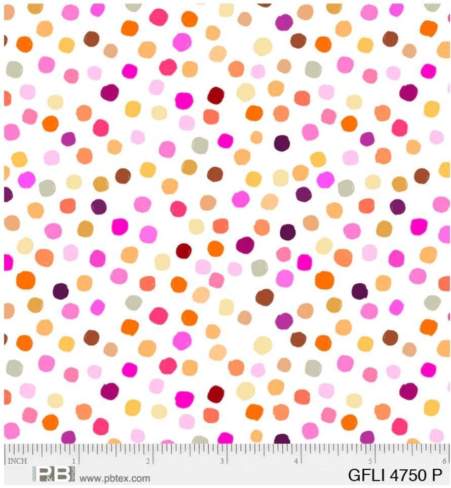 Multi Dot Fabric, Eulalia Mejia, Garden Flight, P&B Textiles