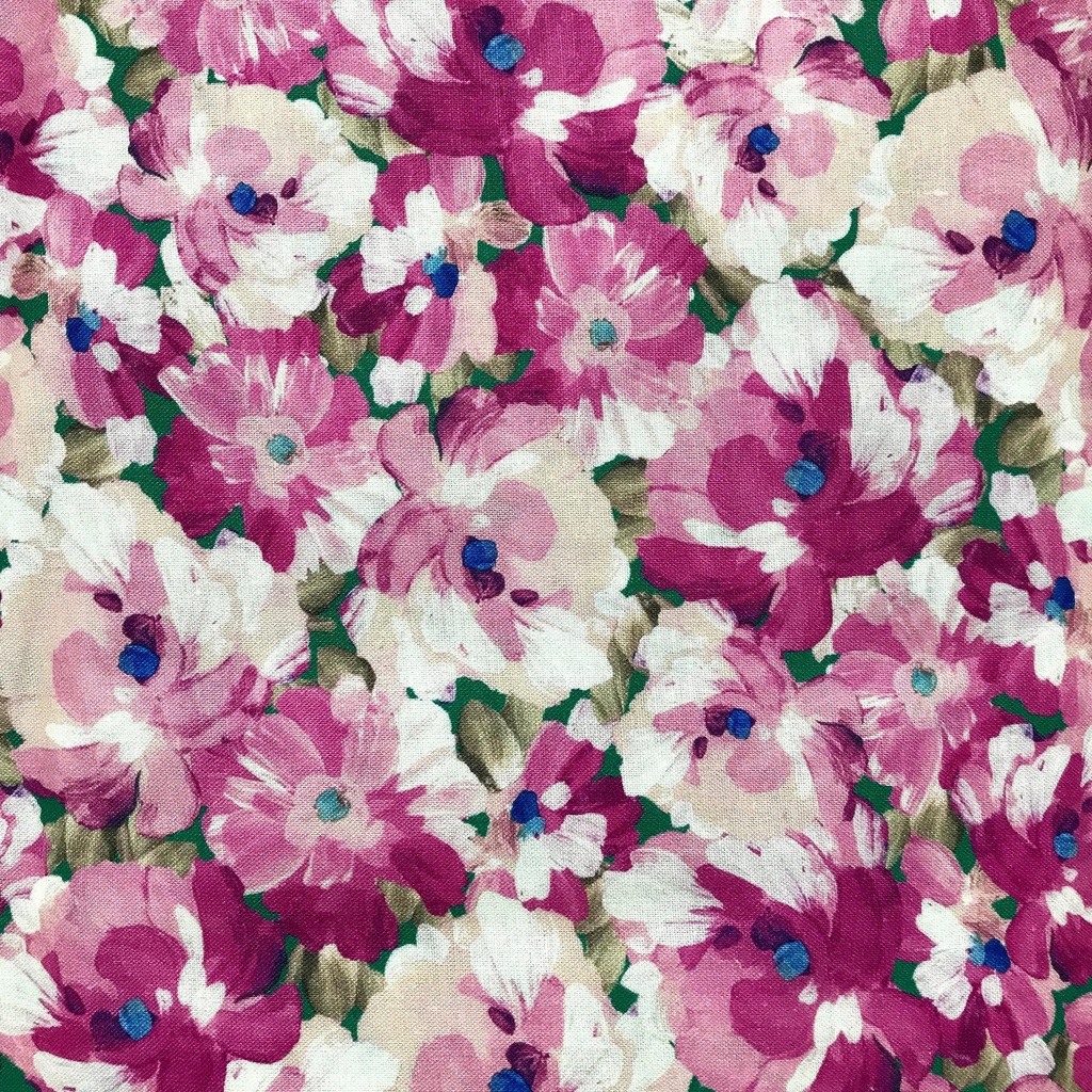Painterly Petals, Pink, SRKD-20264-10, Cotton Quilting, Robert Kaufman Fabrics
