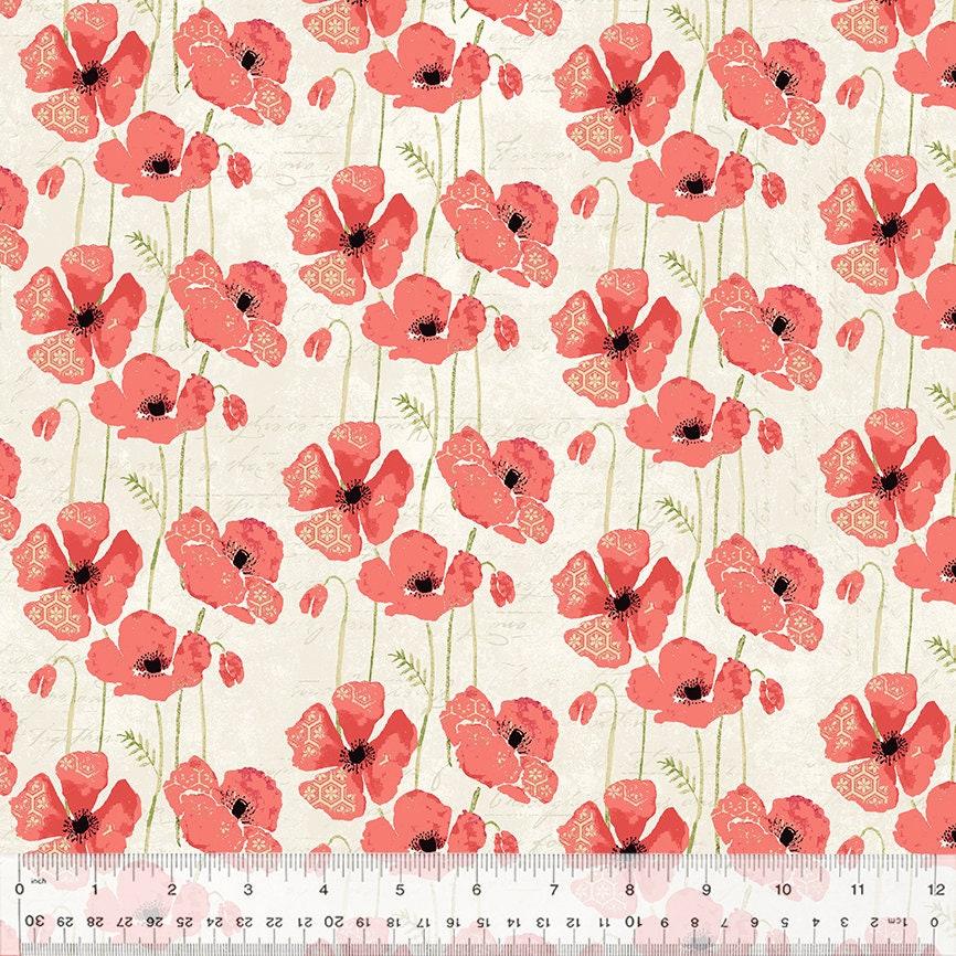 Poppy Field Cotton, Christina Adolph, Windham Fabrics