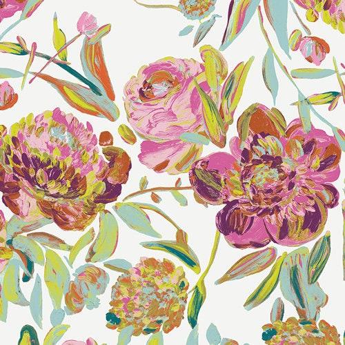 Prima Flora Amore, Floral Cotton Fabric, Virtuosa, Bari J, Art Gallery Fabrics
