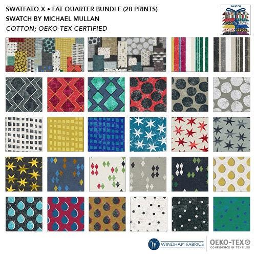 Swatch, 28 Fat Quarter Bundle, by Michael Mullan, Windham Fabrics