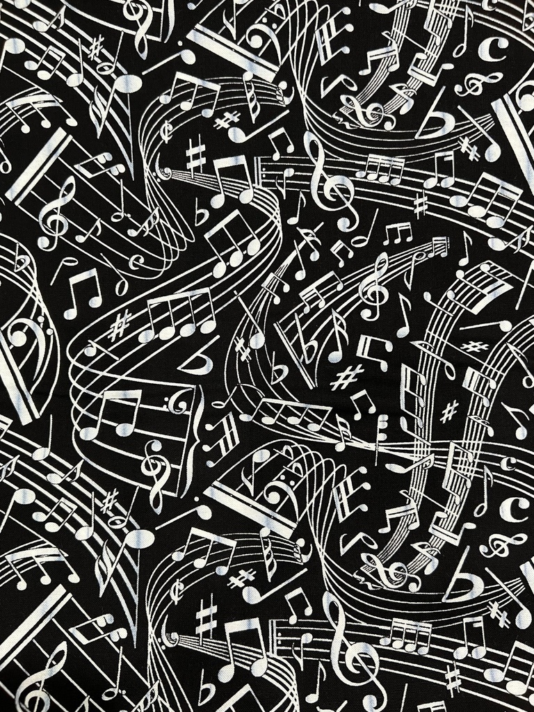 Swirling Music Fabric, Music Cotton, Gail Cadden, Timeless Treasures