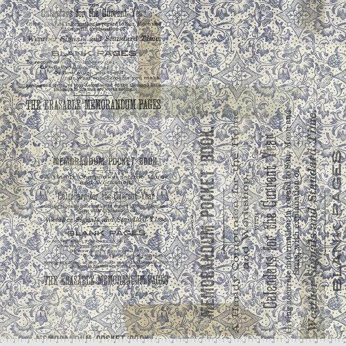 Tim Holtz, 108in Cotton Backing Fabric, Memorandum, Elements Quilt Backs, Free Spirit Fabrics