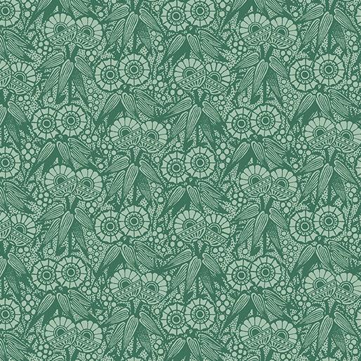 Wallpaper Geo Spruce, Inspired Heart, Kelly Rae Roberts, Benartex Fabrics