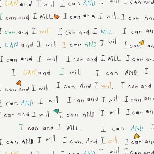 The Motto Defined, I Can and I Will, Art Gallery Fabric, SSU-20057