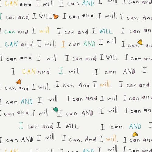 The Motto Defined, I Can and I Will, Art Gallery Fabrics, SSU-20057