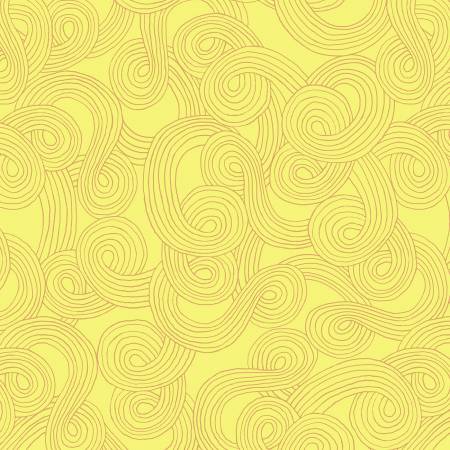 Mellow Yellow Spirals, Bright World, by Sharon Virtue, Windham Fabrics