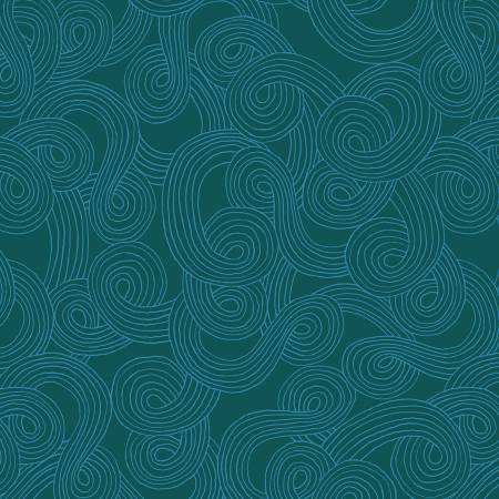 Night Sky Spirals, Bright World, Windham Fabrics