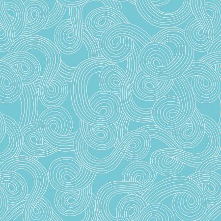 Sky Spirals, Bright World, Windham Fabrics