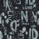 Batik Words Ink, Found, Carrie Bloomston, Anthology Fabrics