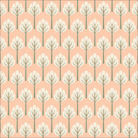 Organic Cotton, Rosy Deco, Elwood Light Coral, Amy MacCready, Cloud9 Fabrics