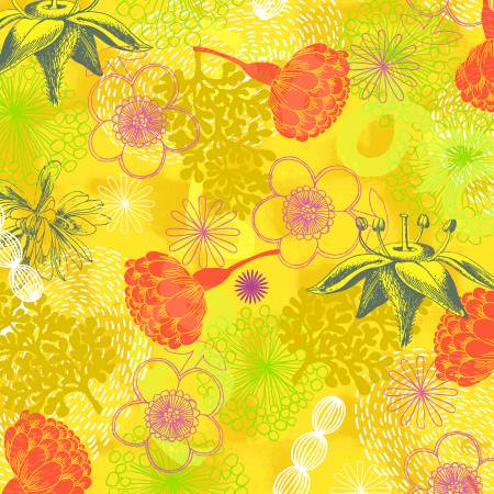 Bright Sun Botanical, Bright World, Windham Fabrics