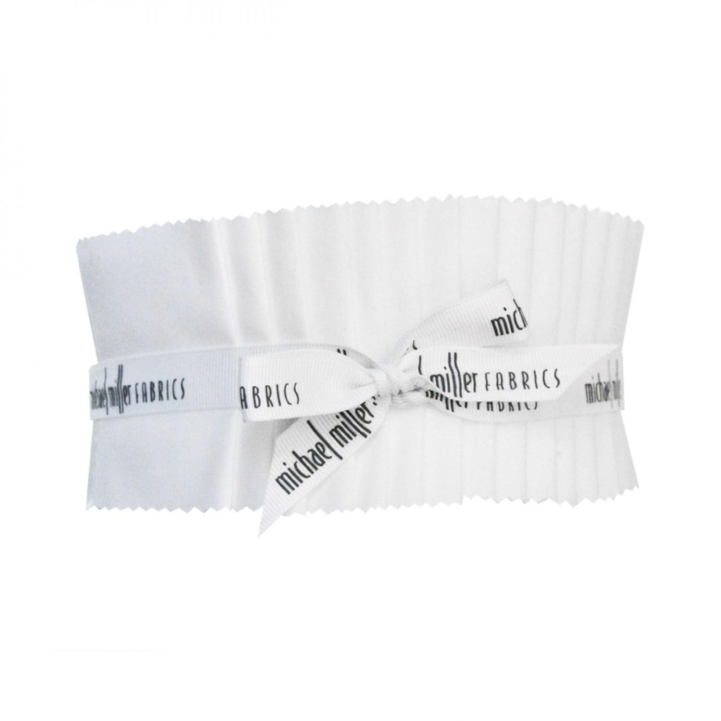 Michael Miller Bright White Roll, 40 strips, Jelly Roll