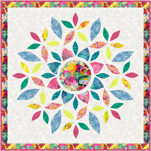 Kaleidoscope Quilt Kit, Bright World, Windham Fabrics