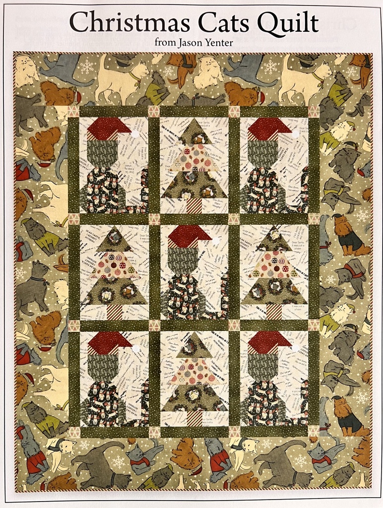 Christmas Cats Quilt Pattern, In the Beginning, Jason Yenter