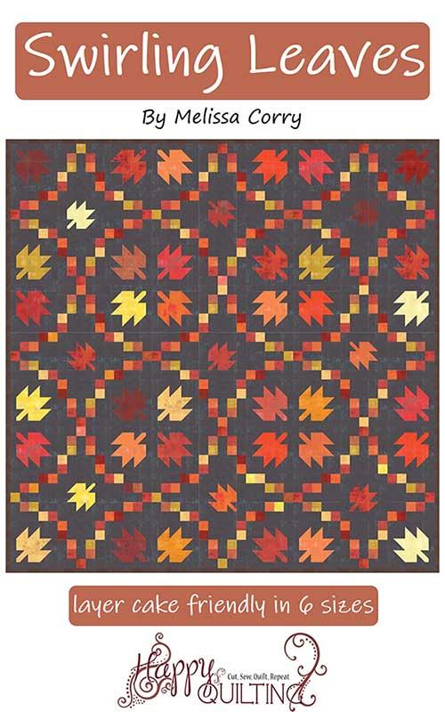 Swirling Leaves by Melissa Corry, Happy Quilting