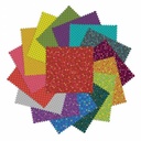 Dazzle Dots, 5x5 Charm 42pcs, Christa Watson, Benartex Fabrics