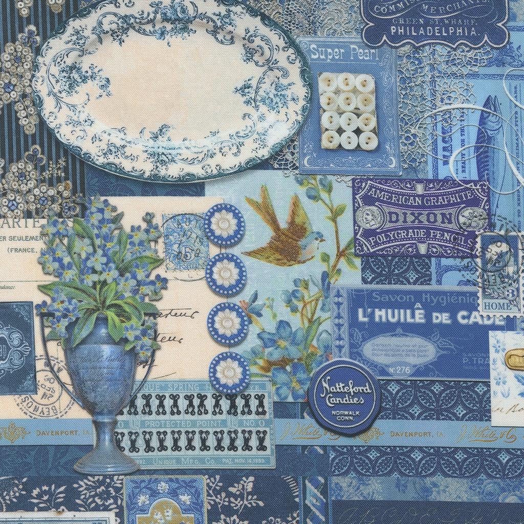 Curated in Color - Blue, Cathe Holden, Moda Fabrics