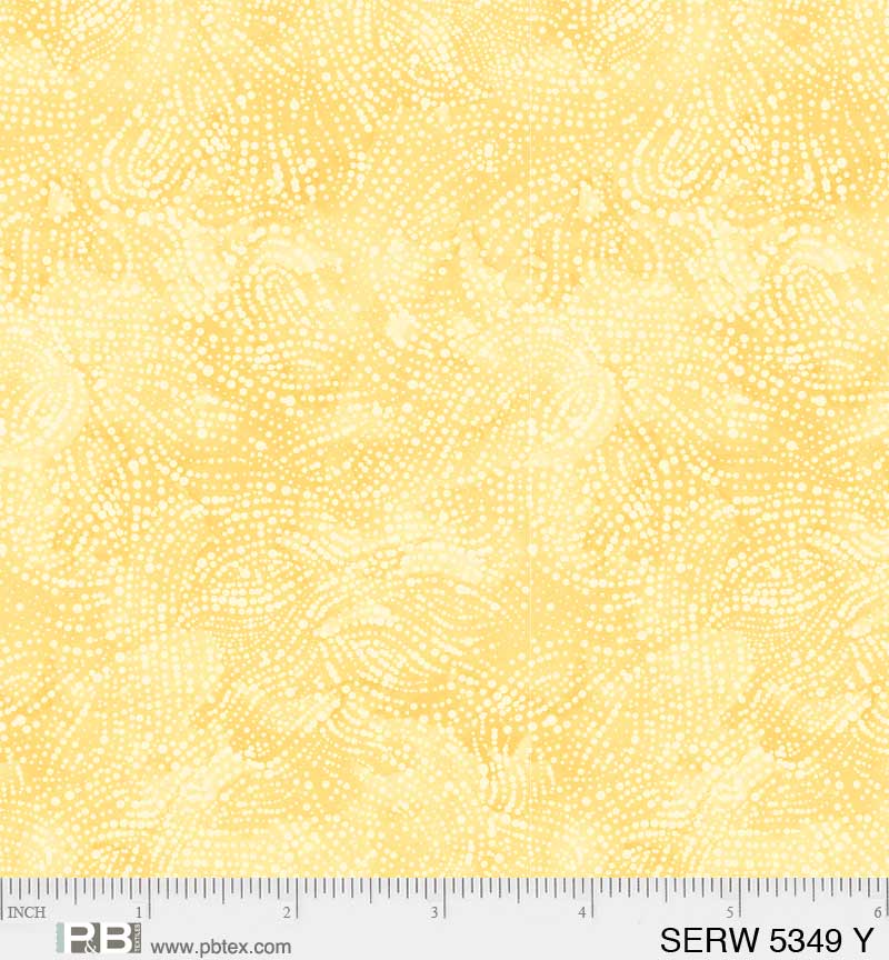 108" Serenity Yellow, Wide Backing, P&B Textiles