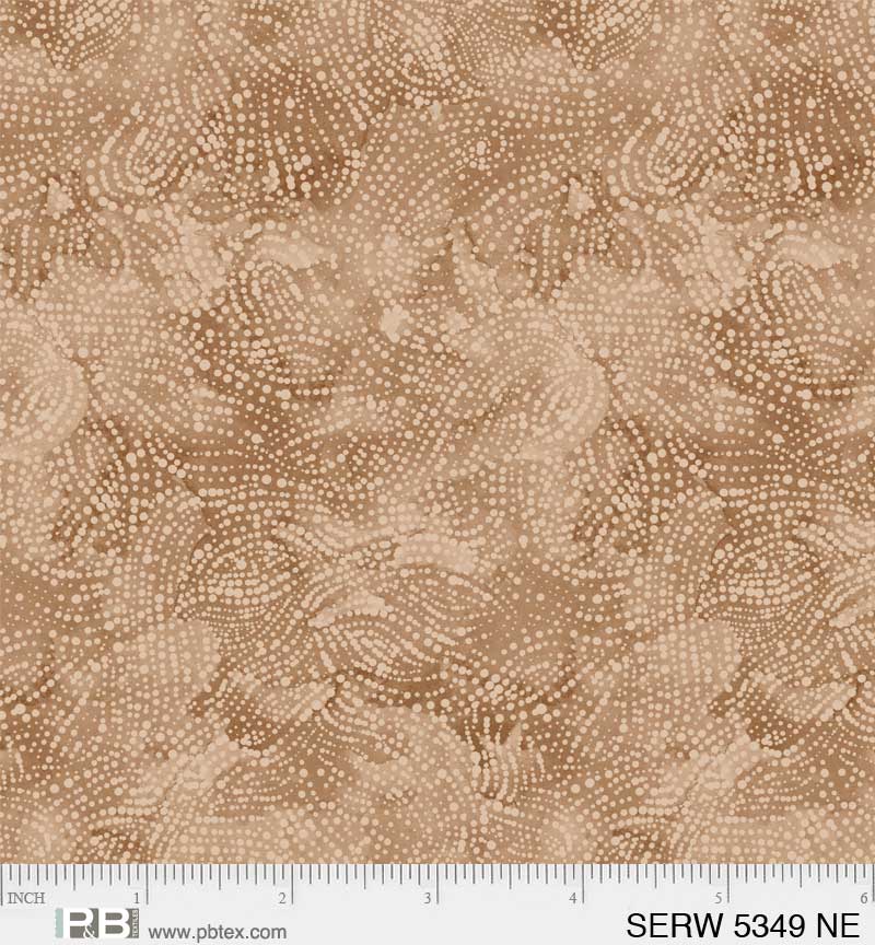 108" Serenity Light Brown, Wide Backing, P&B Textiles