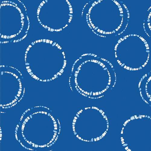 InkPerfect, Blue Round Markings, Art Gallery Fabric