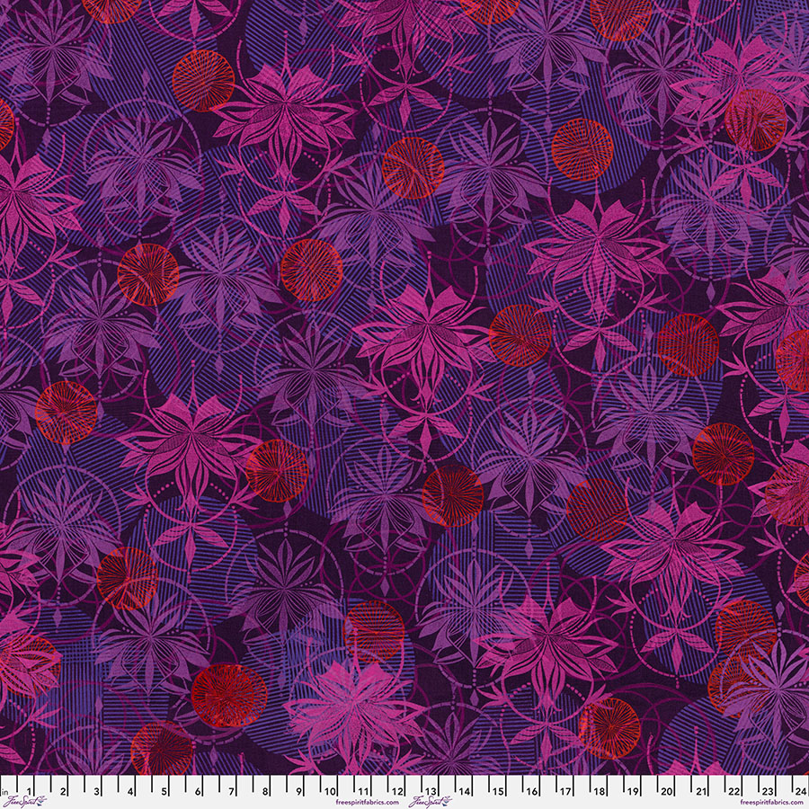 Fearless - Aubergine, Grace, Valori Wells, FreeSpirit Fabrics