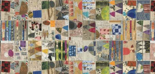 Marcia Derse, Postcards, Abstract Digital Cotton, Windham Fabrics