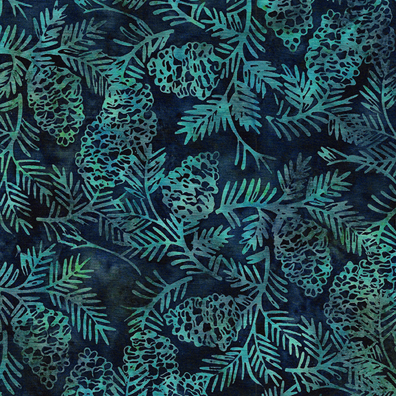 Pinecones Batik, The Grove, Kathy Engle, Island Batik